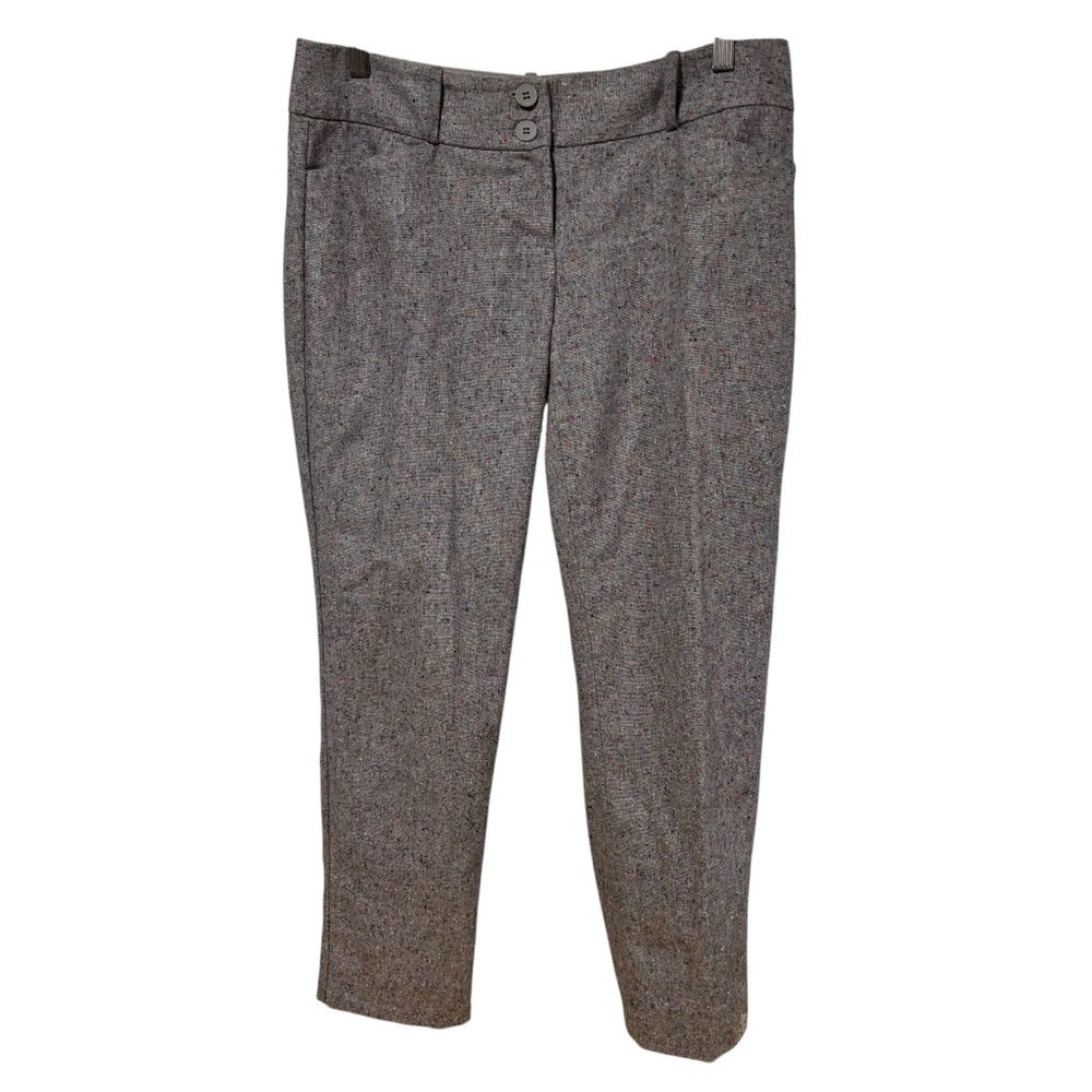 The Limited Grey Multi Color Fleck Tweed Straight Leg Dress Trousers‎ 6 #571
